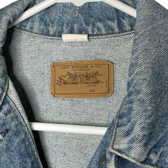Vintage 70s/80s Levi’s USA-Made Denim Trucker Jacket Size Large - Picture 5 of 12